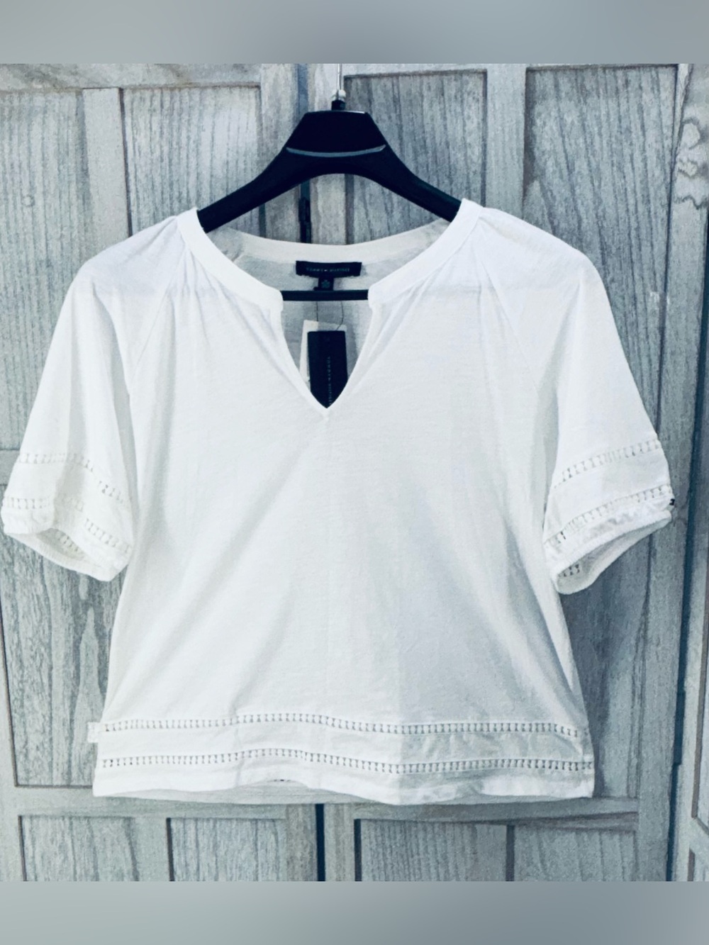 Tommy Hilfiger short-sleeve white blouse